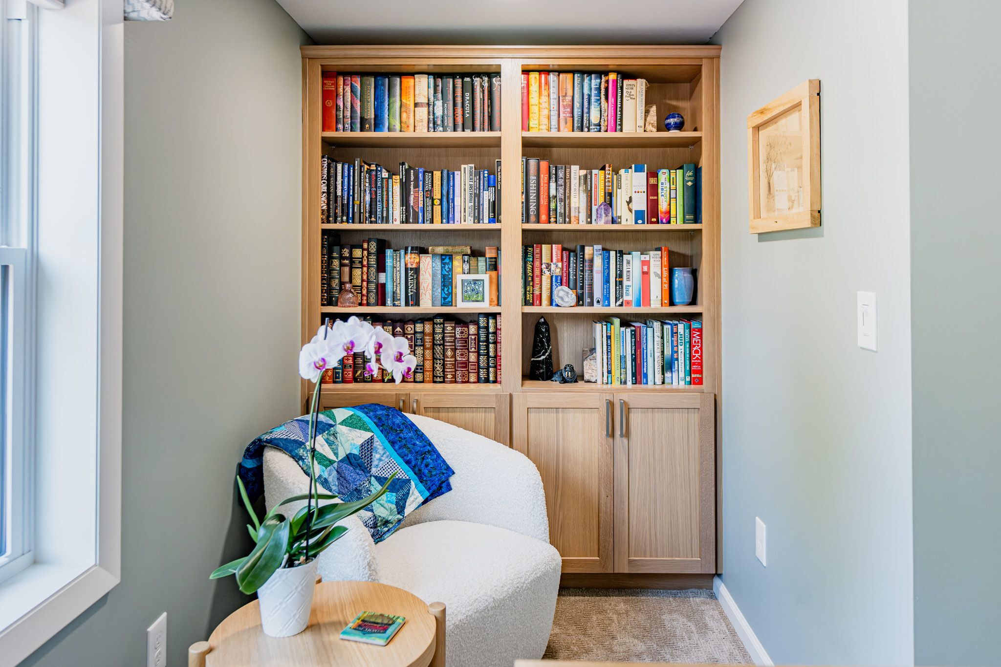 Home Addition With Bookshelf