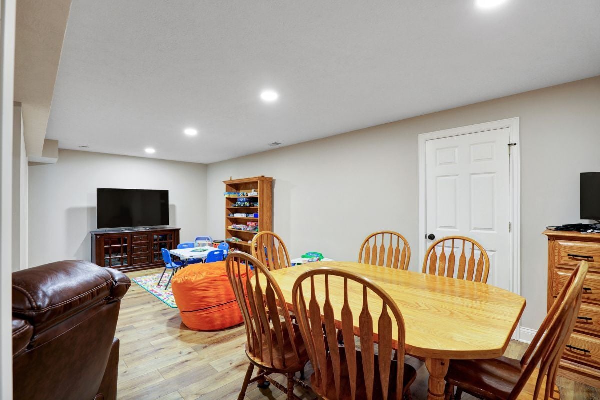 basement finishing project built by Custom Built Design and Remodeling in Valhalla Park Holt Michigan