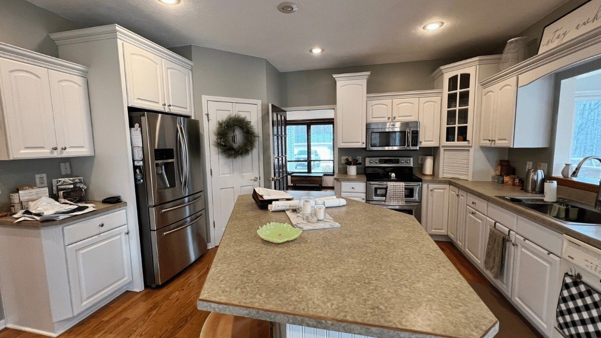 unfinished kitchen near Dobie Lake in Mason Michigan