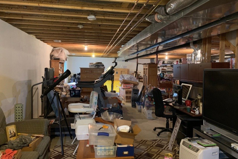 Unfinished basement in Valhalla Park Holt Michigan