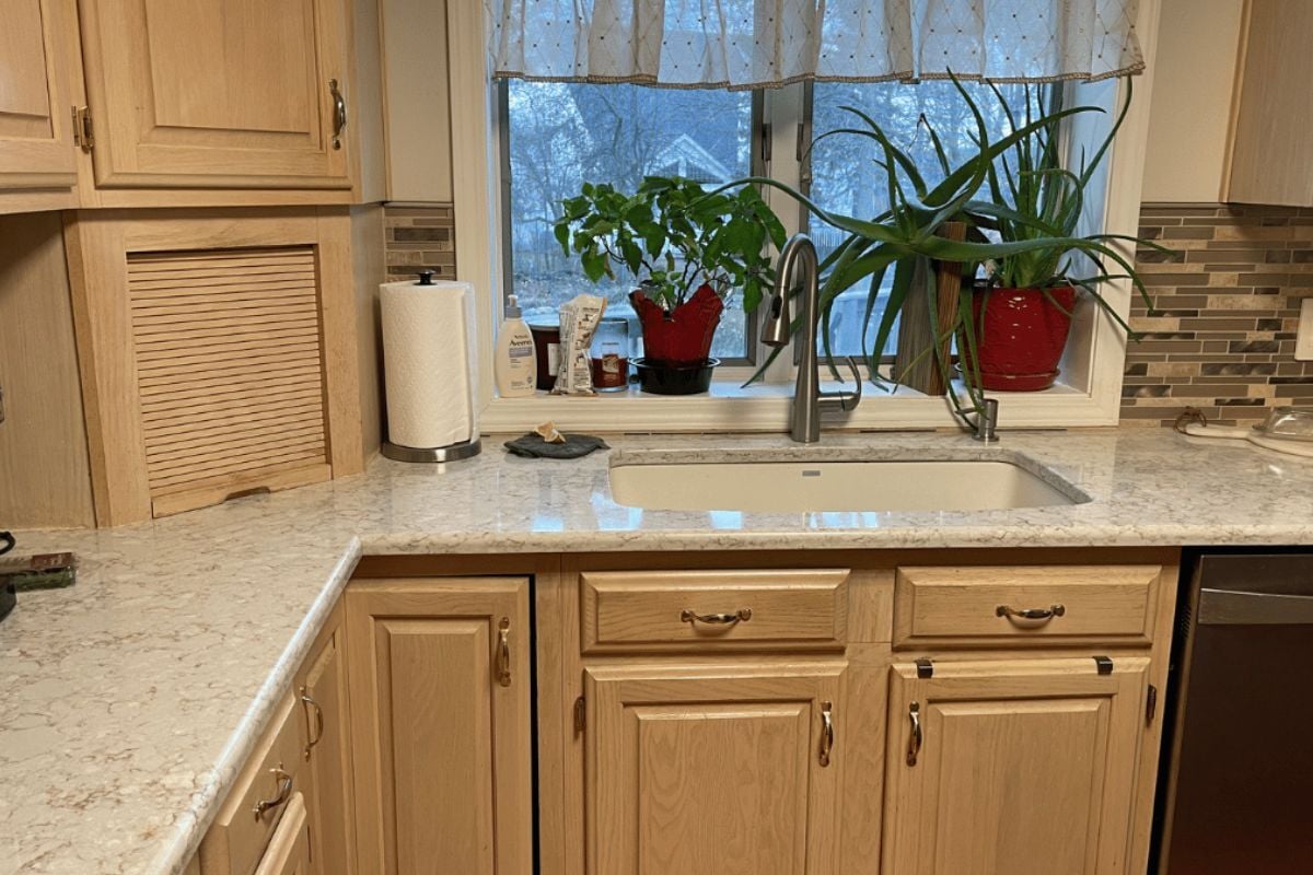 unfinished kitchen remodel near Hartrick Park Okemos Michigan